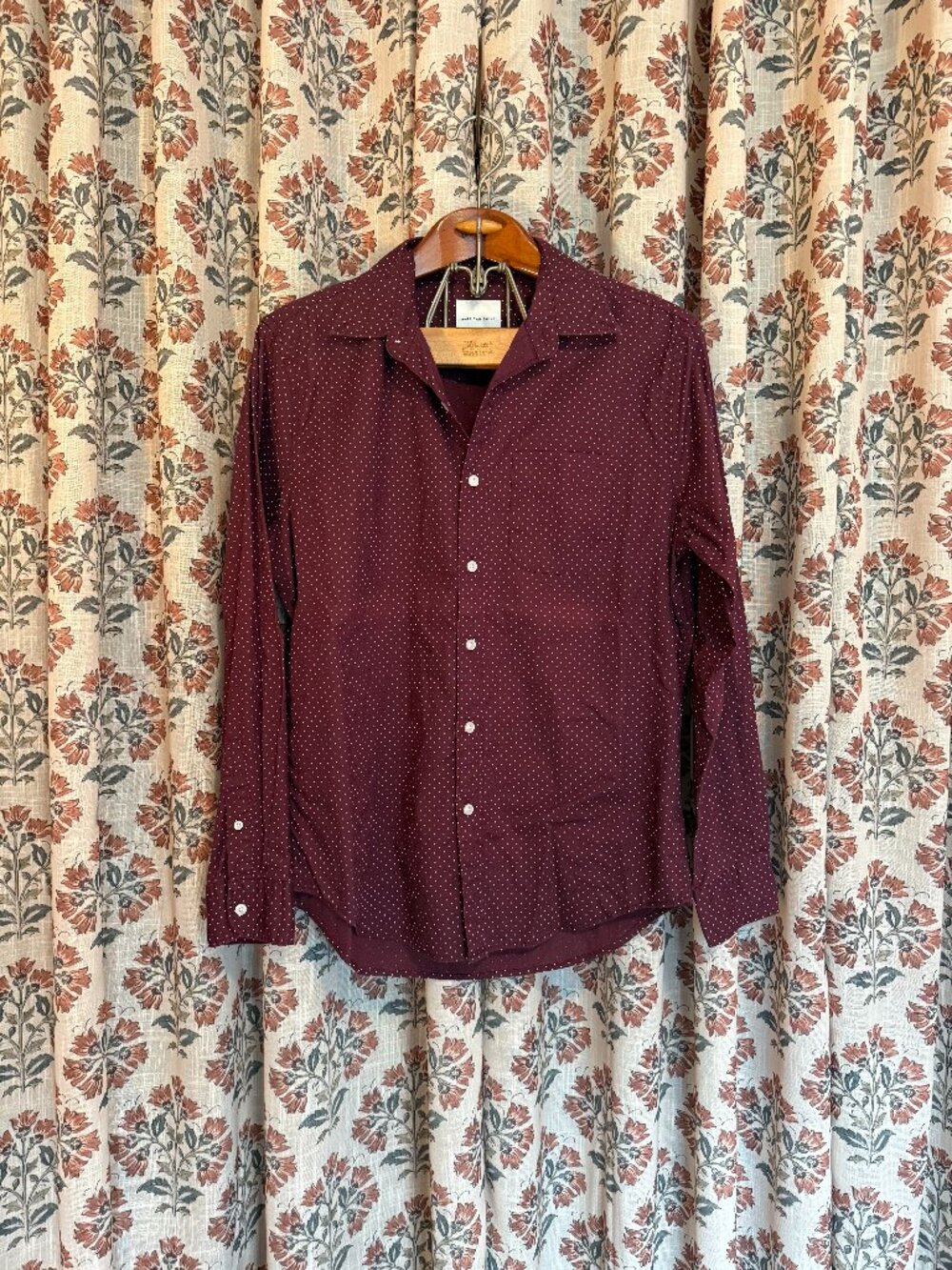 Men's American Eagle Outfitters Polka Dot Button Down Shirt Medium